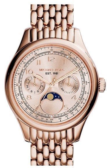 michael kors amelia moon phase watch|new moon phase watches.